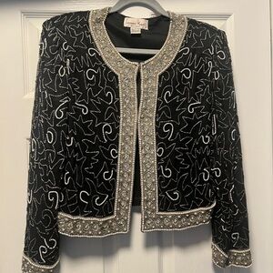 Laurence Kazar - Vintage  Cropped Beaded Jacket